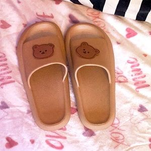 Cute soft teddy bear slides